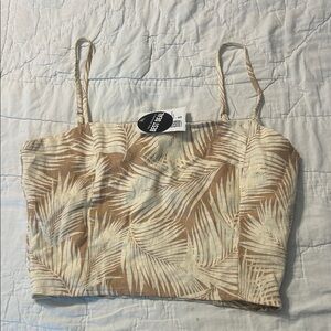 Forever 21 Beige Leaf Print Camisole